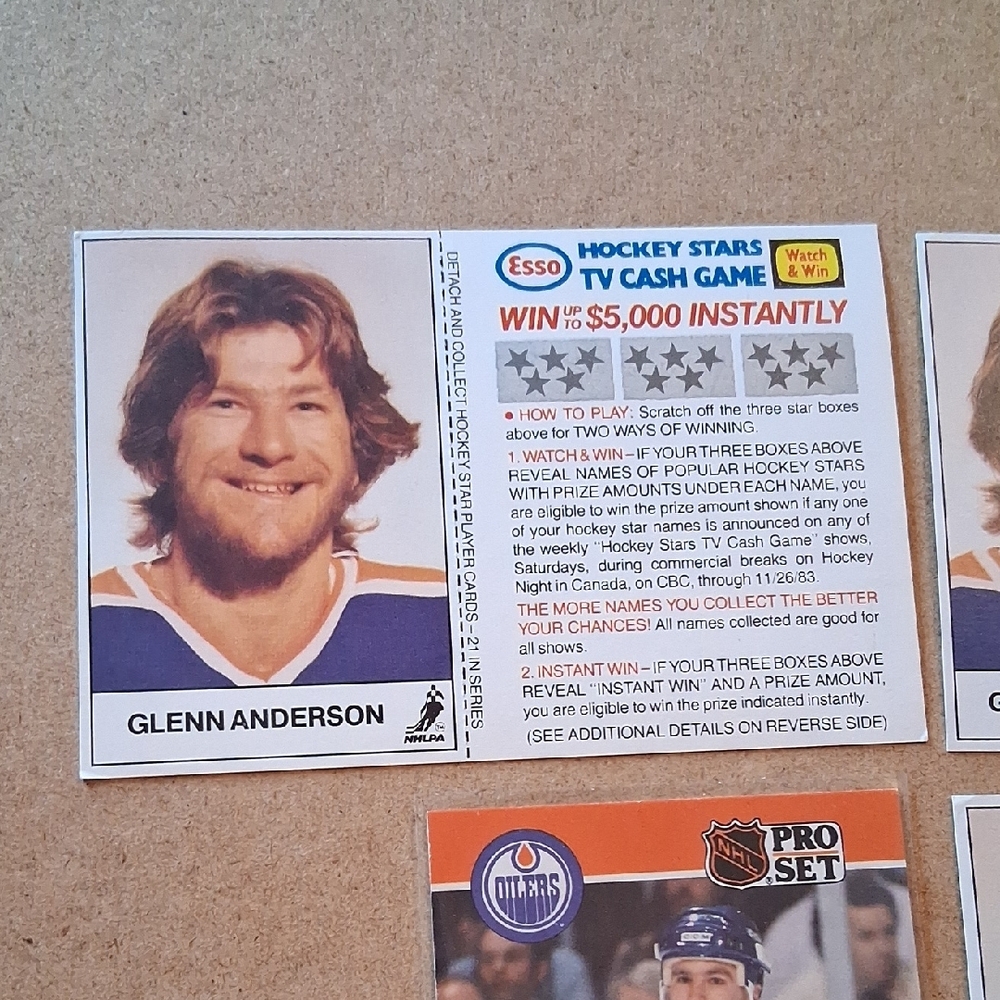 Oilers Hockey Trading Cards Set